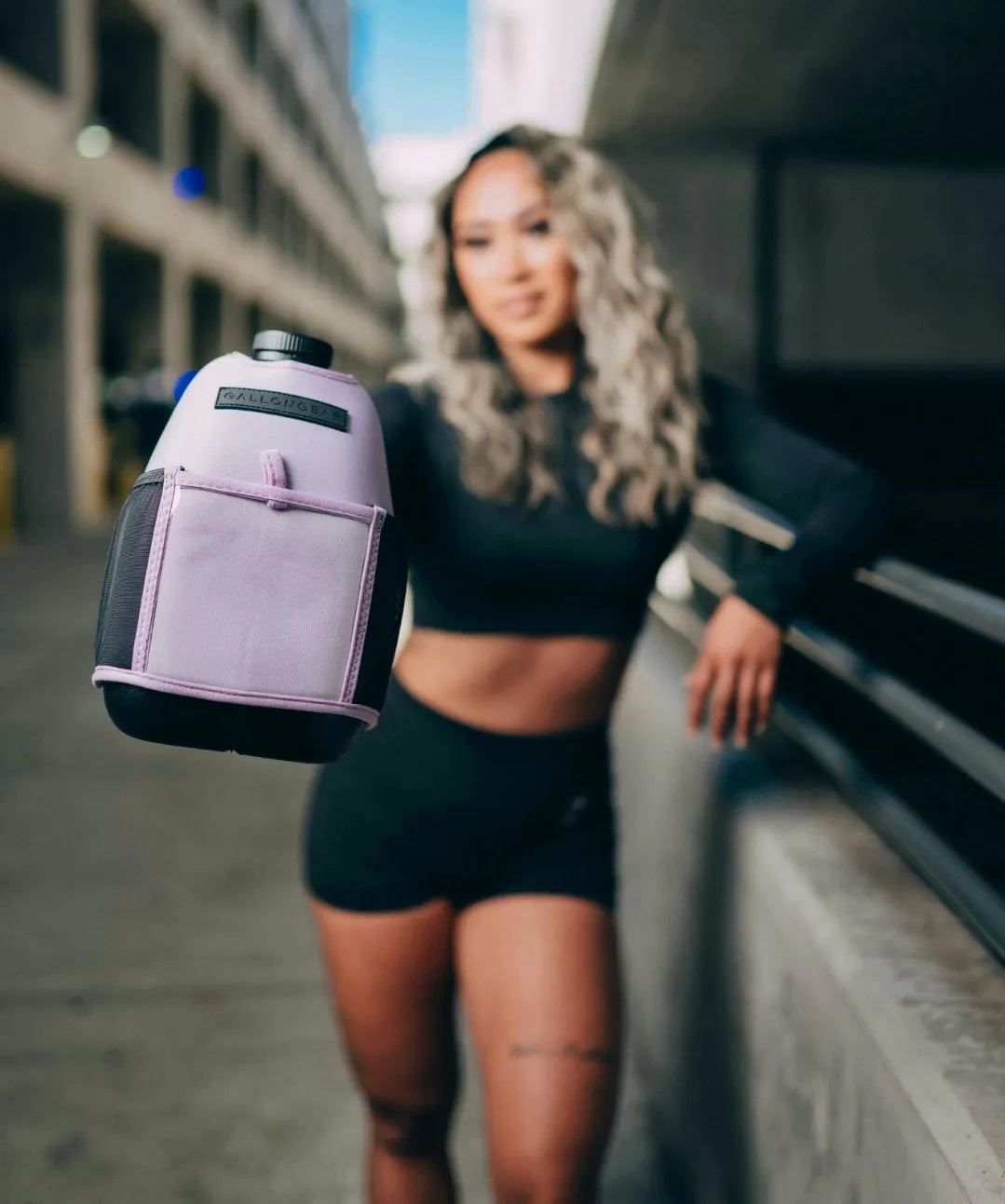 "2025" GALLON GEAR 1 GALLON BOOTY | GYM WATER BOTTLE SLEEVE (LAVENDER)#