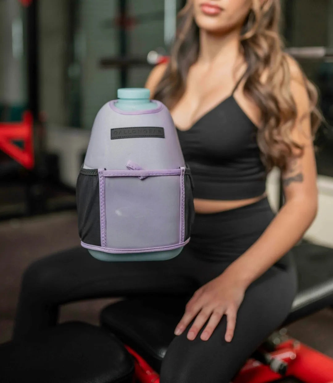 "2025" GALLON GEAR 1 GALLON BOOTY | GYM WATER BOTTLE SLEEVE (LAVENDER)#