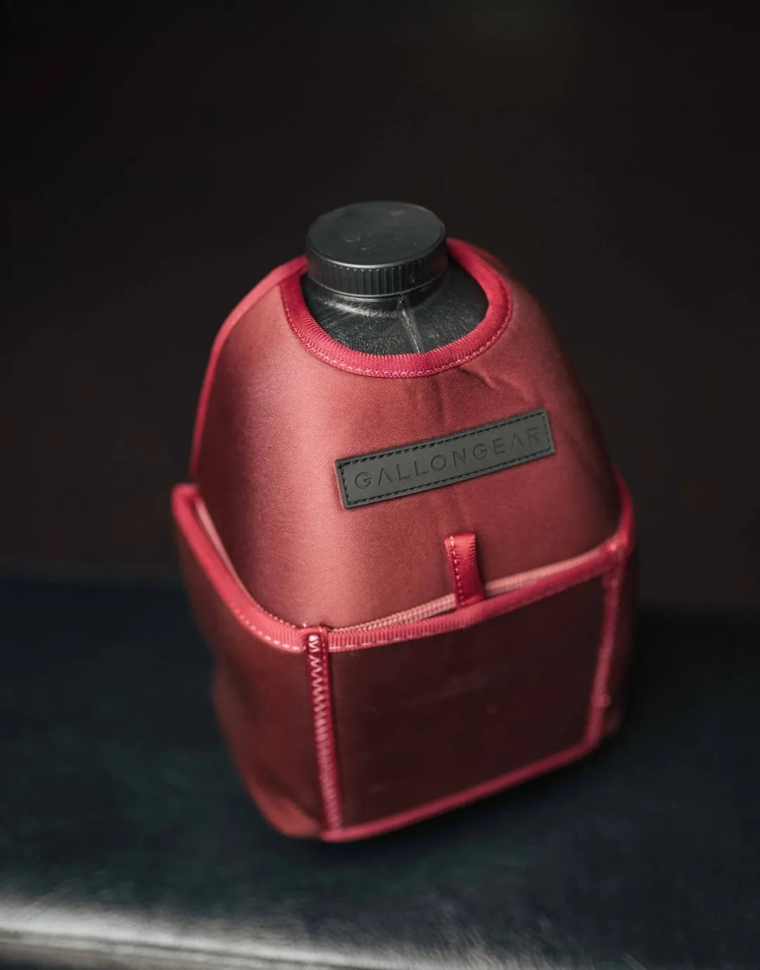 "2025" GALLON GEAR 1 GALLON BOOTY | GYM WATER BOTTLE SLEEVE (MAROON)