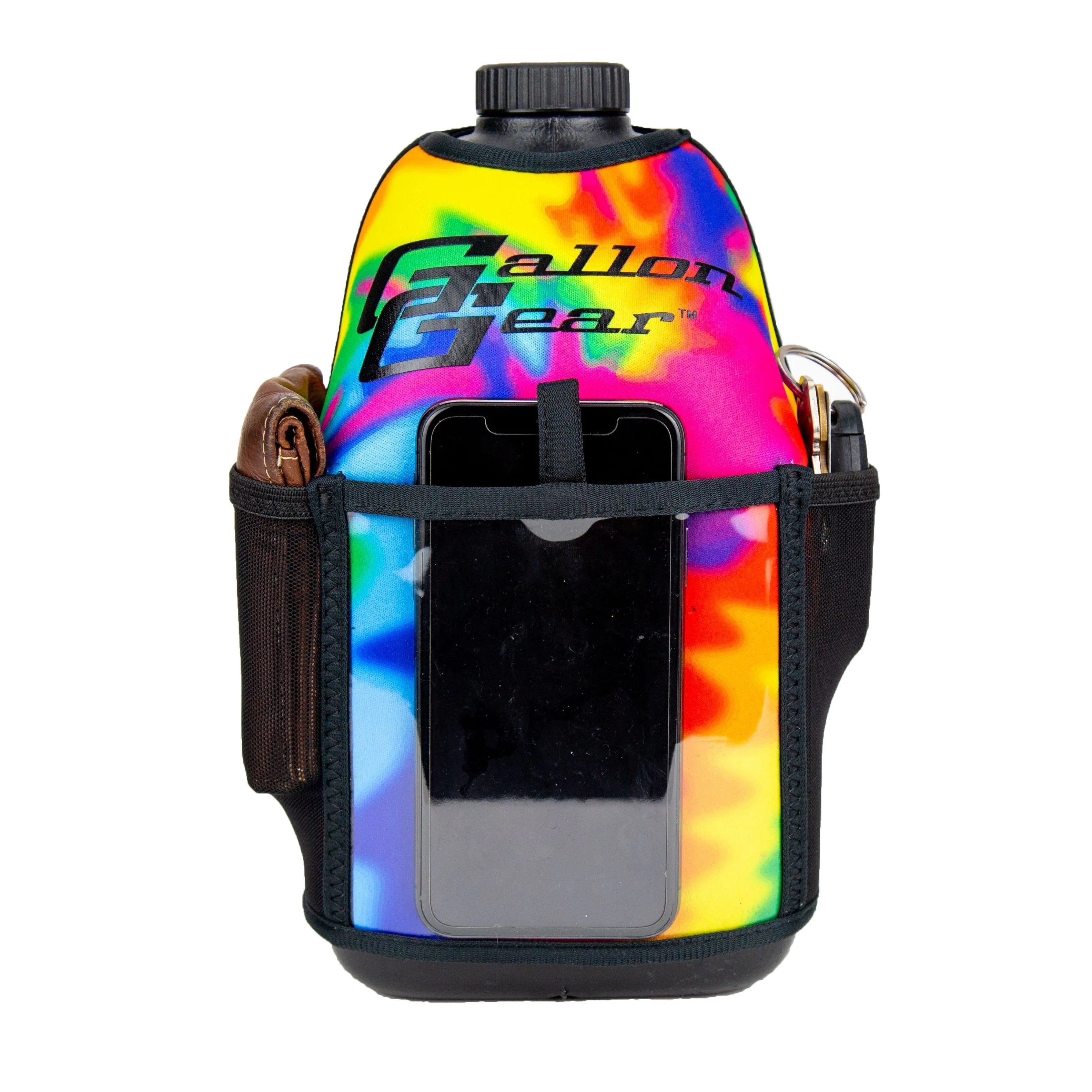 "2025" GALLON GEAR HALF GALLON BOOTY | GYM WATER BOTTLE SLEEVE (TYE DYE MULTI COLOR)#