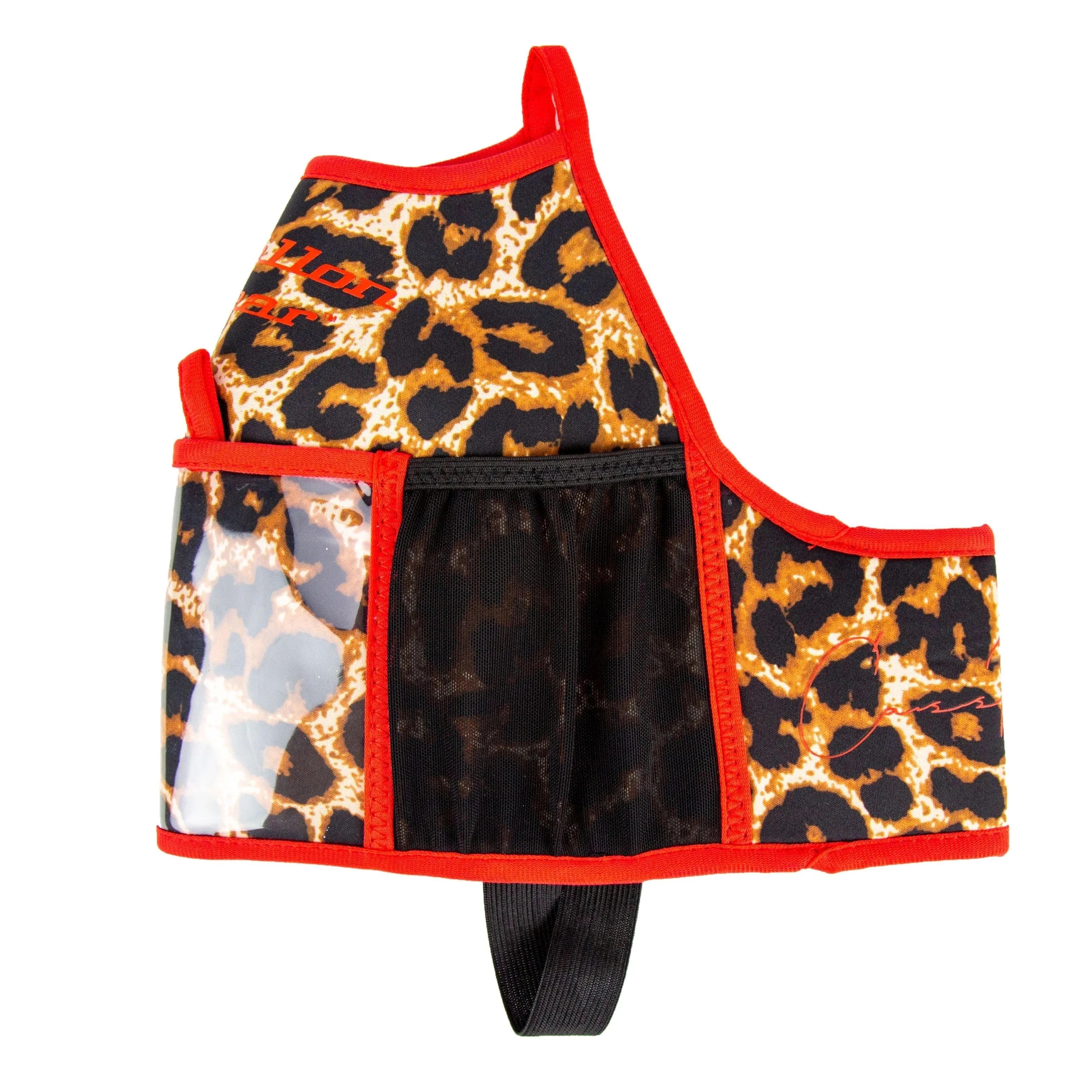 "2025" GALLON GEAR 1 GALLON BOOTY | GYM WATER BOTTLE SLEEVE (LEOPARD RED)#