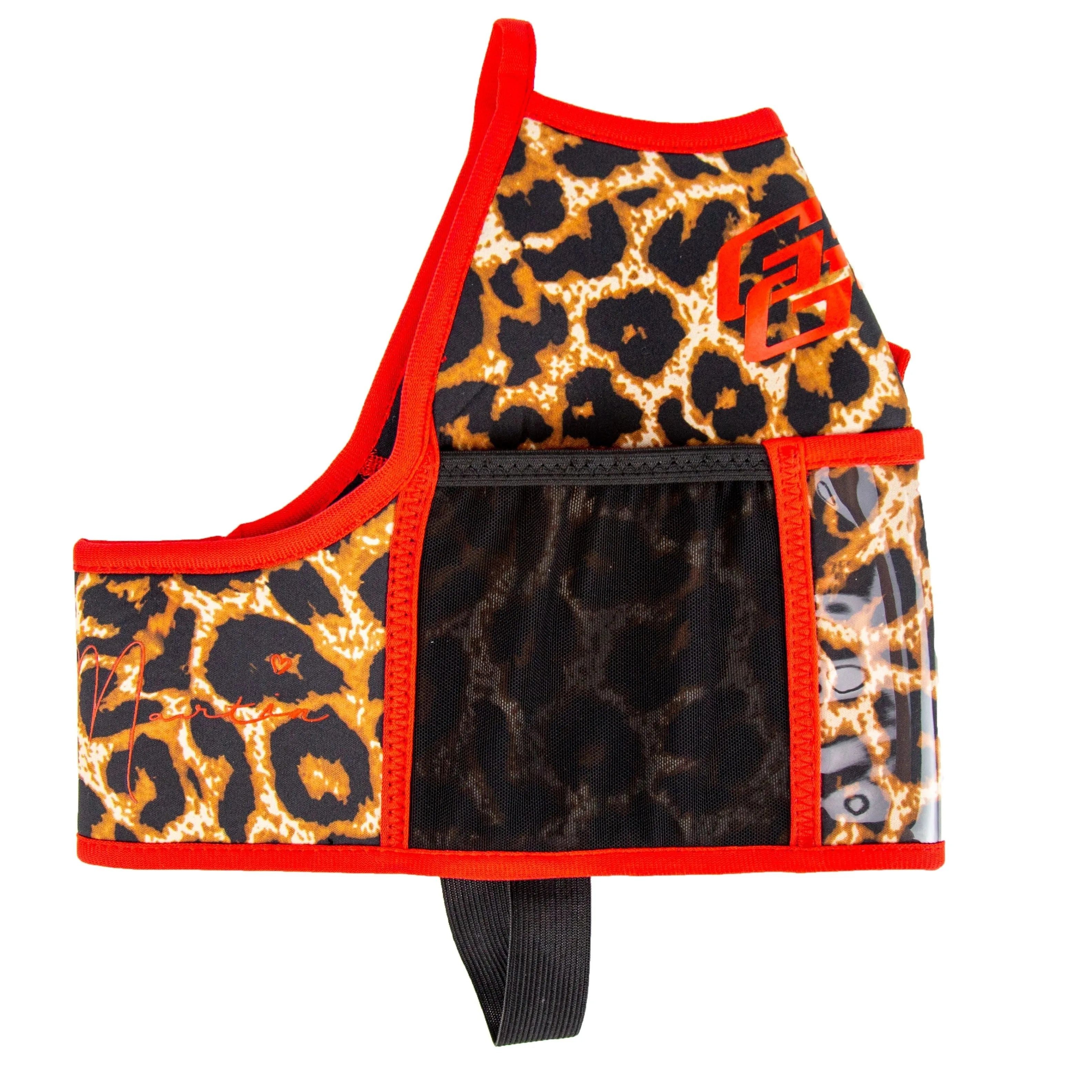 "2025" GALLON GEAR 1 GALLON BOOTY | GYM WATER BOTTLE SLEEVE (LEOPARD RED)#