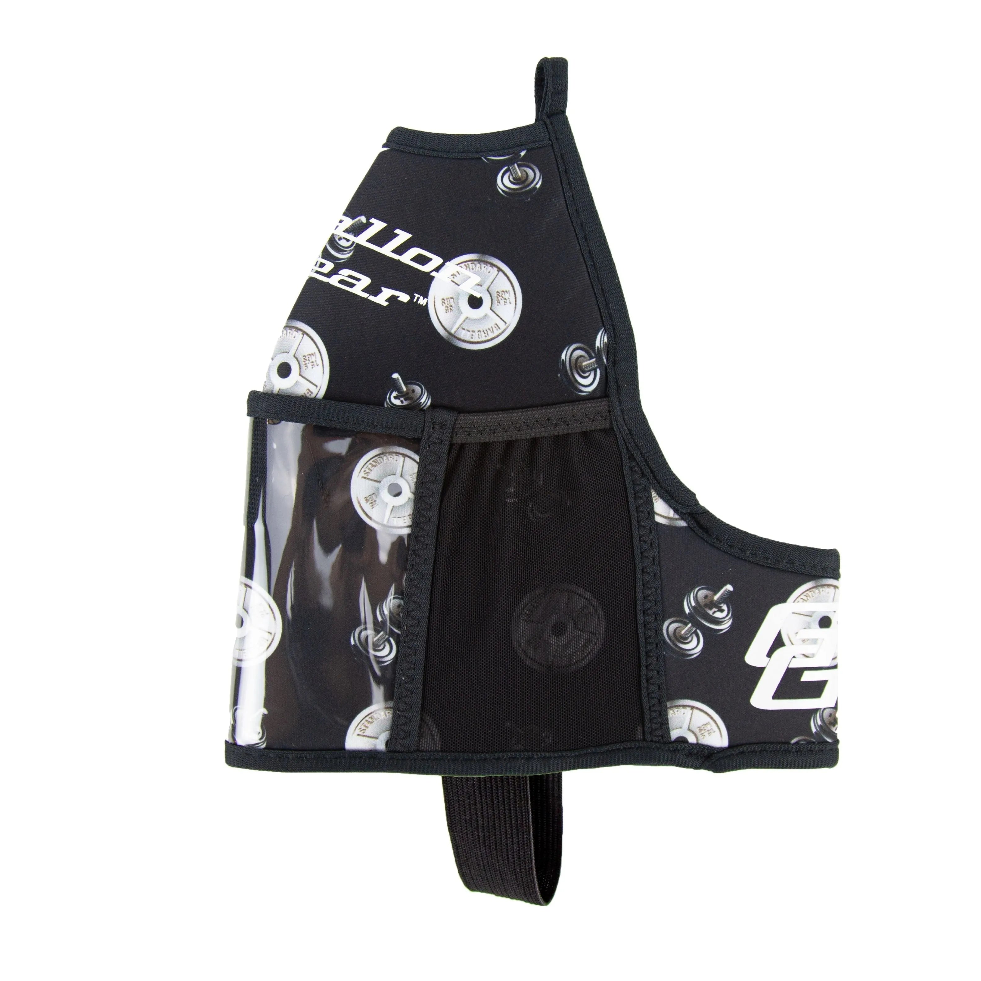 "2025" GALLON GEAR 1 GALLON BOOTY | GYM WATER BOTTLE SLEEVE (BARBELL BLACK/WHITE)
