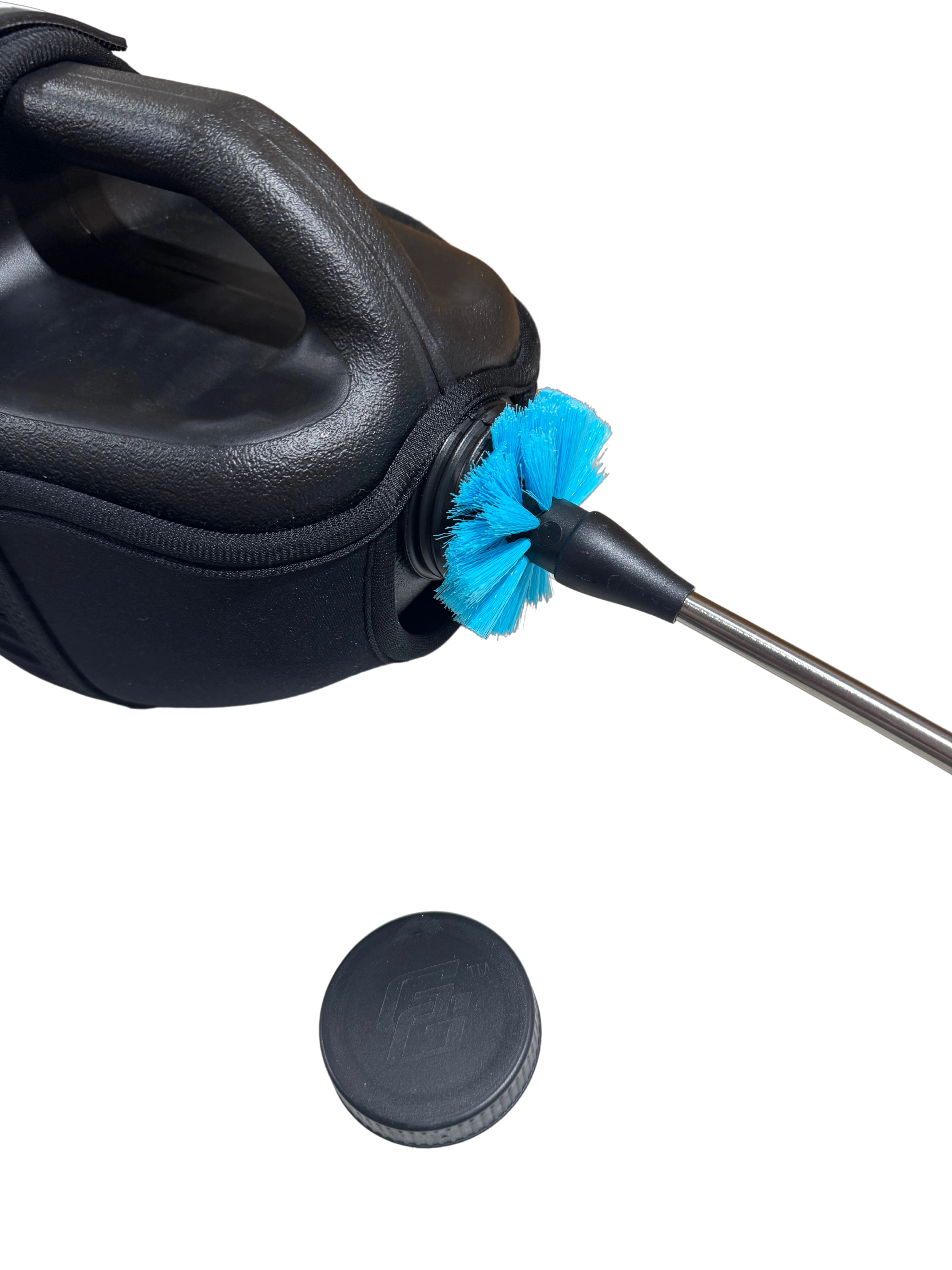 * IN STOCK NOW * 2025 GALLON GEAR WATER BOTTLE CLEANING BRUSH WITH LONG HANDLE, PERFECT FOR CLEANING GALLON GEAR CONTAINERS, VACUUM SPORTS BOTTLES, STAINLESS STEEL TUMBLERS & JUGS (BLUE)