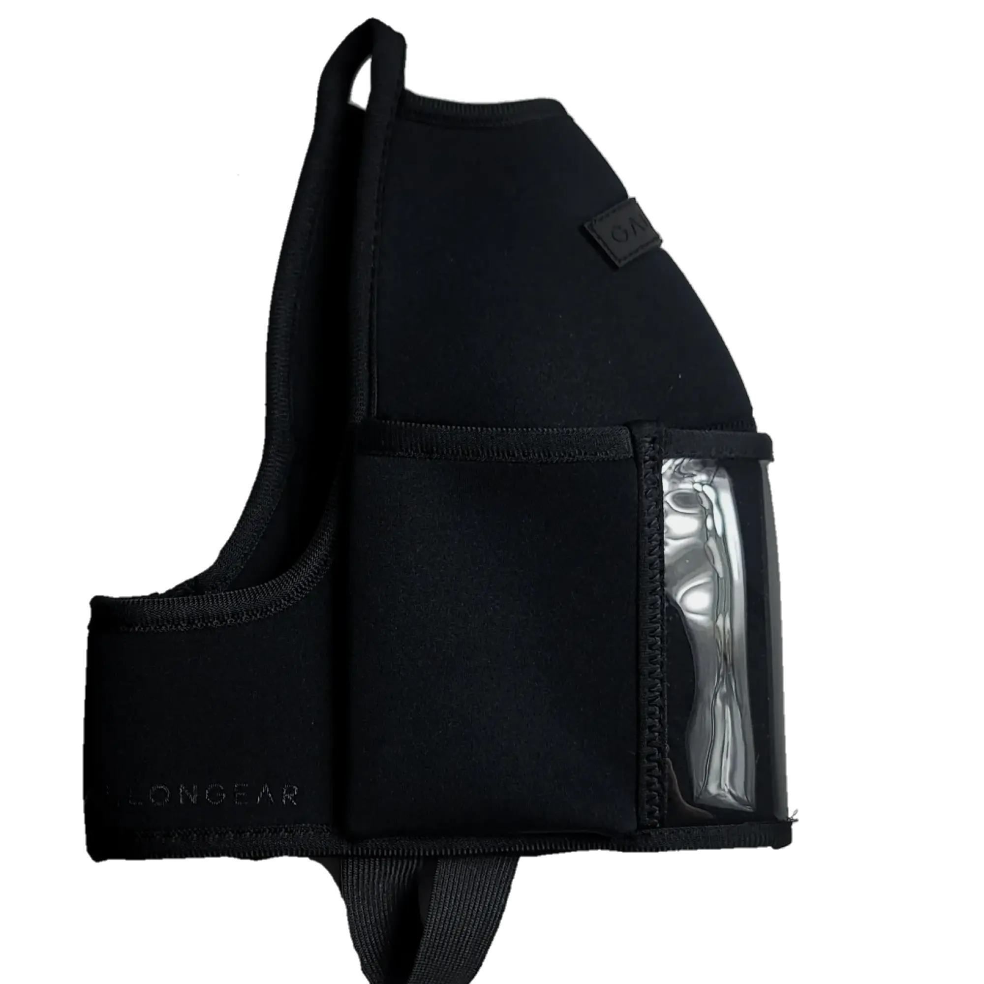 "2025" GALLON GEAR 1 GALLON BOOTY | GYM WATER BOTTLE SLEEVE | MESH POCKETS (BLACK)
