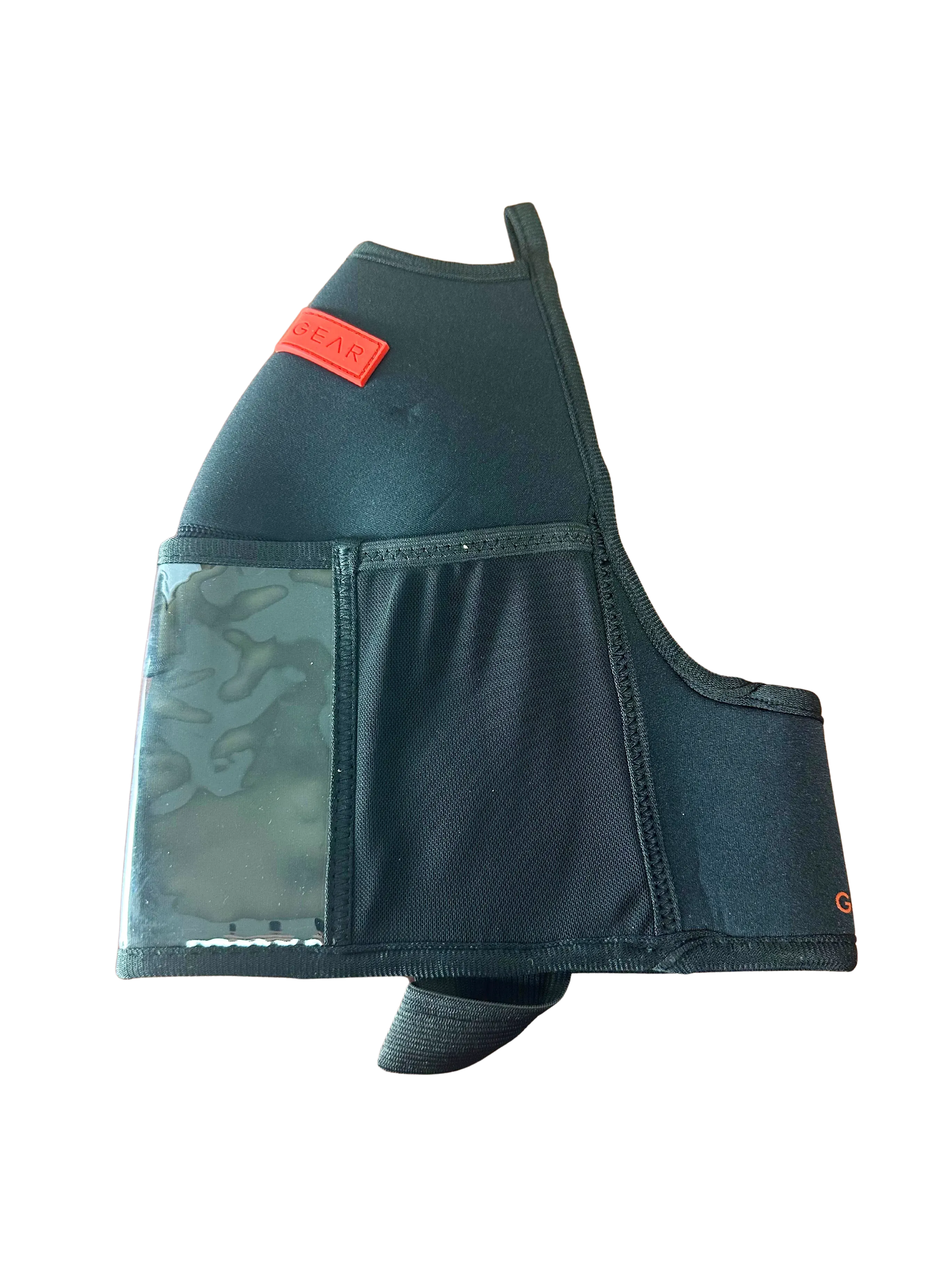 "2025" GALLON GEAR 1 GALLON BOOTY | GYM WATER BOTTLE SLEEVE (BLACK/RED)
