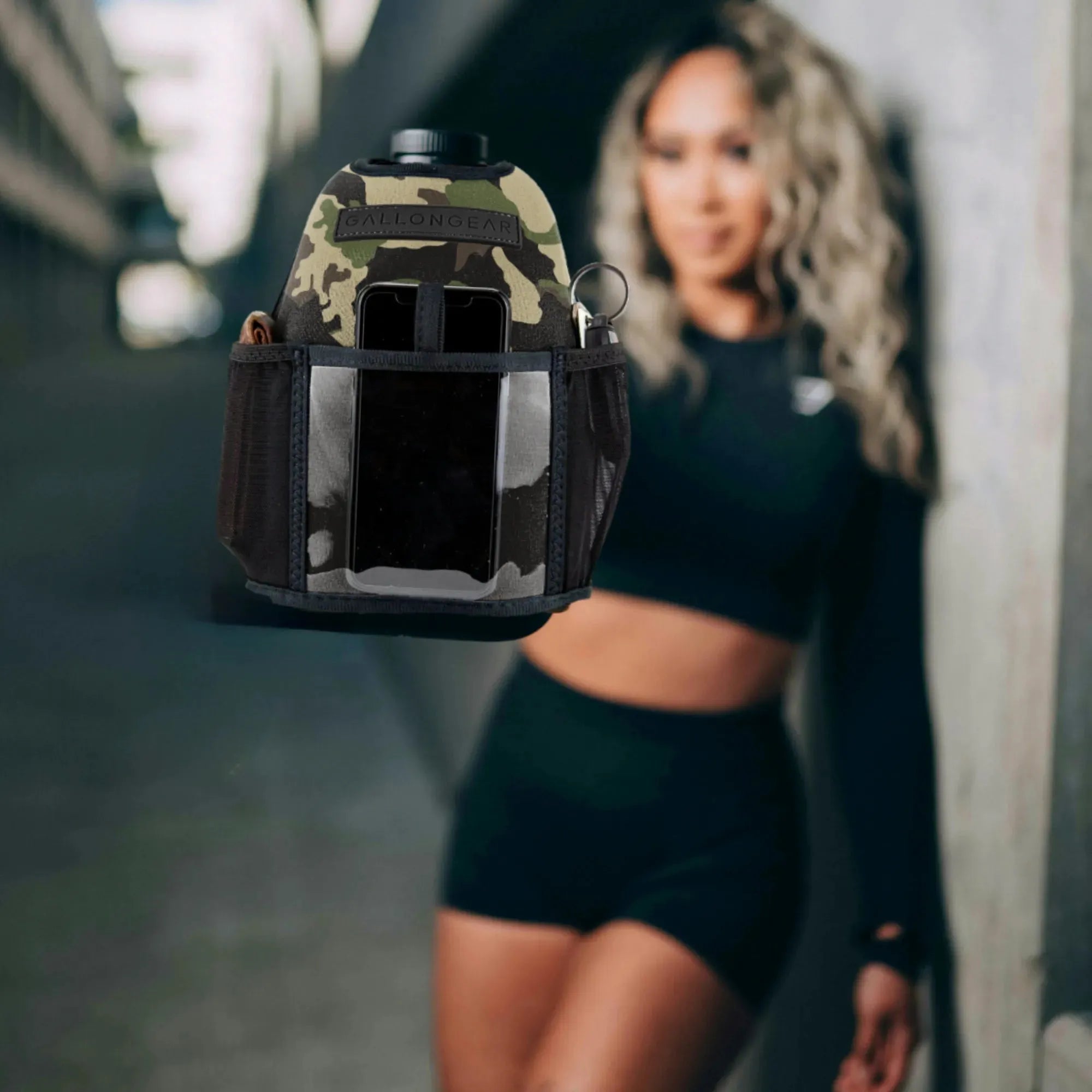 "2025" GALLON GEAR 1 GALLON BOOTY | GYM WATER BOTTLE SLEEVE (CAMO V2)