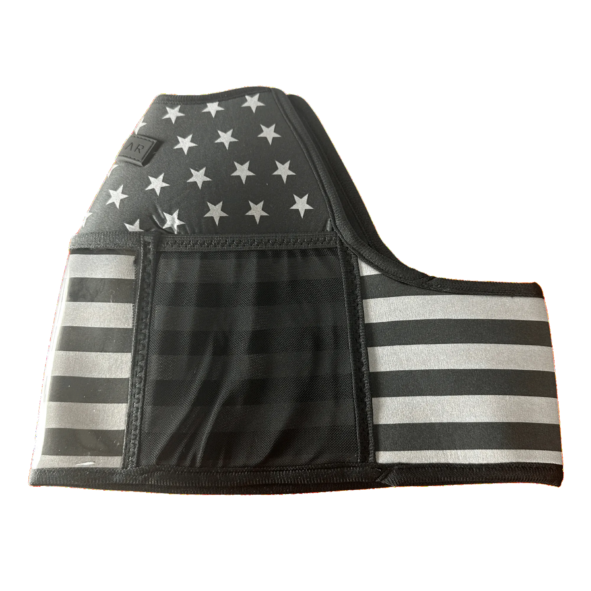 "2025" GALLON GEAR BOOTY 1 GALLON | GYM WATER BOTTLE SLEEVE (FLAG USA BLACK/GREY)