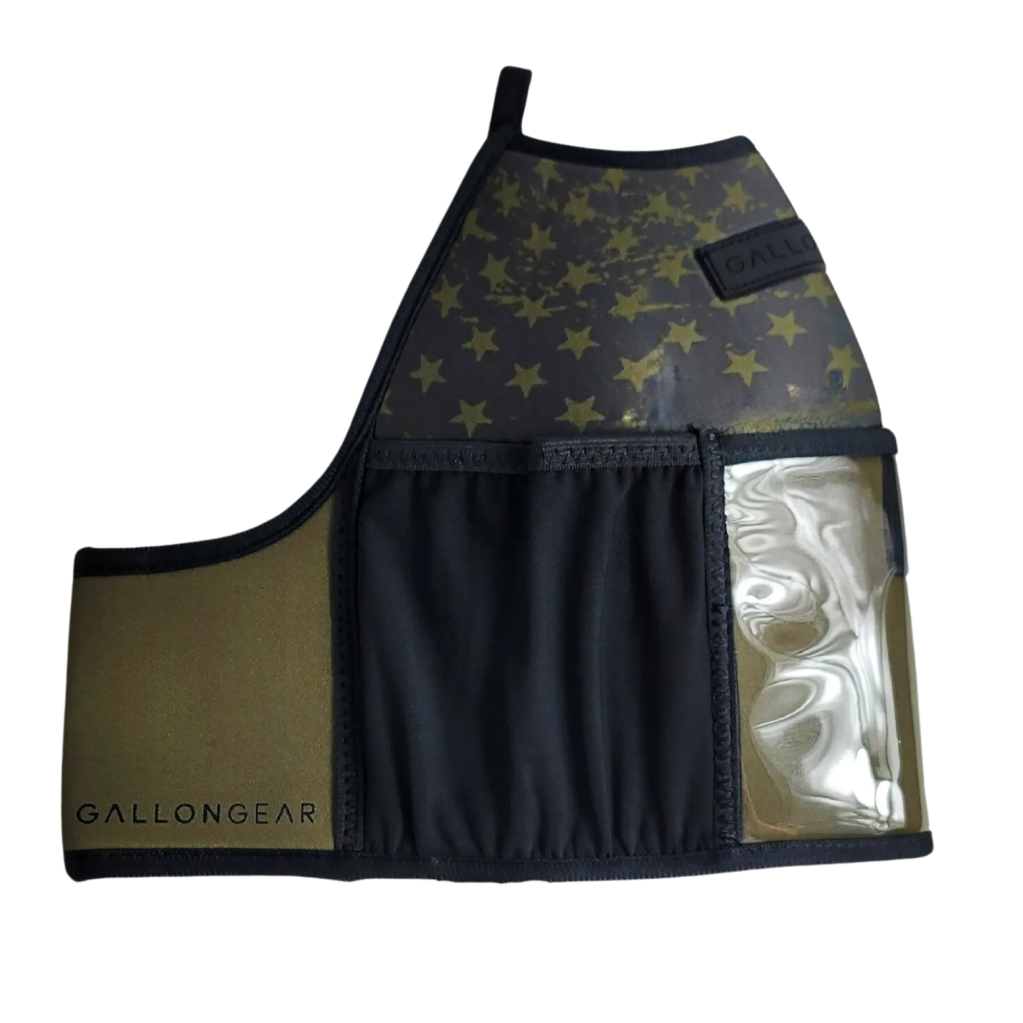 "2025" GALLON GEAR BOOTY 1 GALLON | GYM WATER BOTTLE SLEEVE (FLAG USA OLIVE/BLACK)