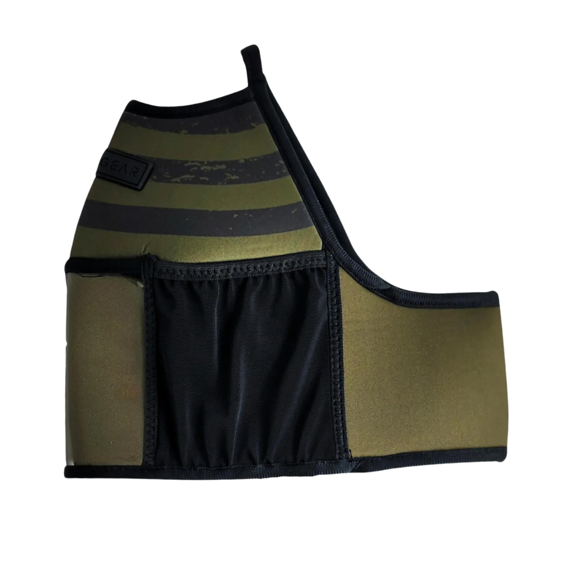 "2025" GALLON GEAR BOOTY 1 GALLON | GYM WATER BOTTLE SLEEVE (FLAG USA OLIVE/BLACK)