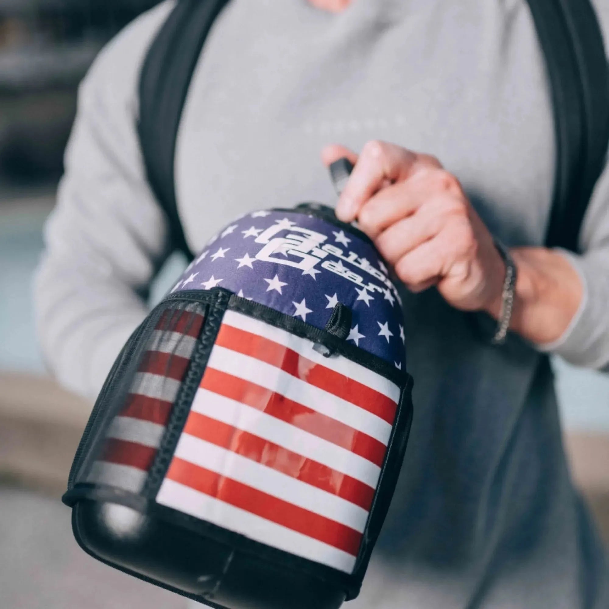 "2025" GALLON GEAR BOOTY 1 GALLON | GYM WATER BOTTLE SLEEVE (FLAG USA)