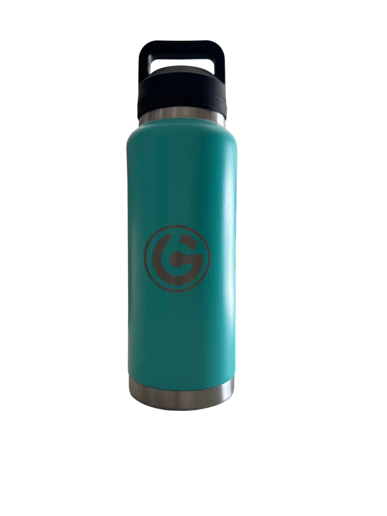 * NEW IN STOCK * 2026 GALLON GEAR STAINLESS STEEL SPORT BOTTLE | INSULATED WATER BOTTLE 36 OUNCE | KEEP COLD FOR 24 HOURS | HOT FOR 12 HOURS (AQUA)