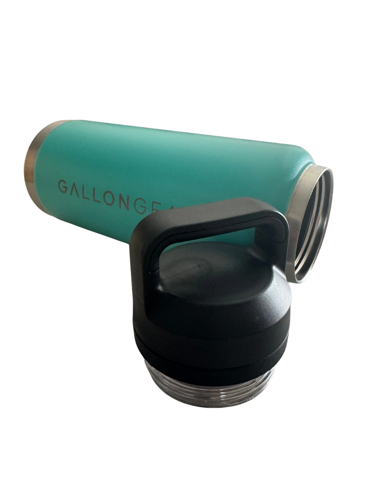 * NEW IN STOCK * 2025 GALLON GEAR STAINLESS STEEL SPORT BOTTLE | INSULATED WATER BOTTLE 36 OUNCE | KEEP COLD FOR 24 HOURS | HOT FOR 12 HOURS (AQUA)