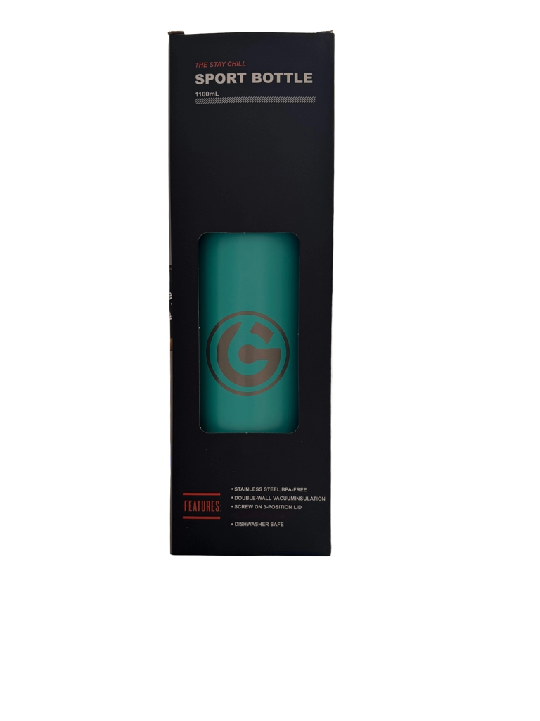* NEW IN STOCK * 2025 GALLON GEAR STAINLESS STEEL SPORT BOTTLE | INSULATED WATER BOTTLE 36 OUNCE | KEEP COLD FOR 24 HOURS | HOT FOR 12 HOURS (AQUA)