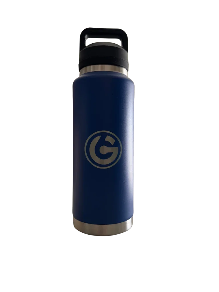 * NEW IN STOCK * 2026 GALLON GEAR STAINLESS STEEL SPORT BOTTLE | INSULATED WATER BOTTLE 36 OUNCE | KEEP COLD FOR 24 HOURS | HOT FOR 12 HOURS (BLUE)
