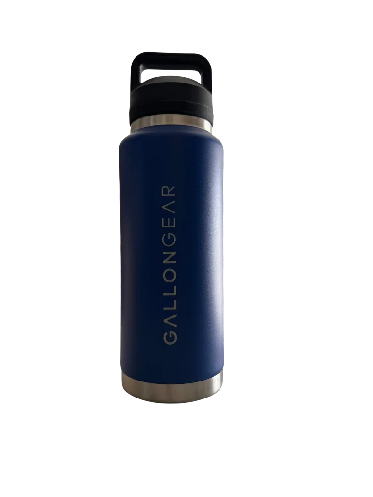 * NEW IN STOCK * 2026 GALLON GEAR STAINLESS STEEL SPORT BOTTLE | INSULATED WATER BOTTLE 36 OUNCE | KEEP COLD FOR 24 HOURS | HOT FOR 12 HOURS (BLUE)