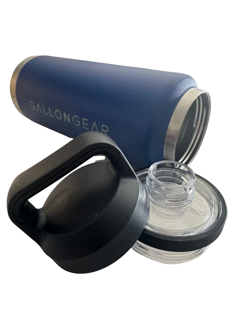* NEW IN STOCK * 2026 GALLON GEAR STAINLESS STEEL SPORT BOTTLE | INSULATED WATER BOTTLE 36 OUNCE | KEEP COLD FOR 24 HOURS | HOT FOR 12 HOURS (BLUE)