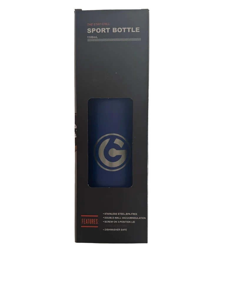 * NEW IN STOCK * 2026 GALLON GEAR STAINLESS STEEL SPORT BOTTLE | INSULATED WATER BOTTLE 36 OUNCE | KEEP COLD FOR 24 HOURS | HOT FOR 12 HOURS (BLUE)