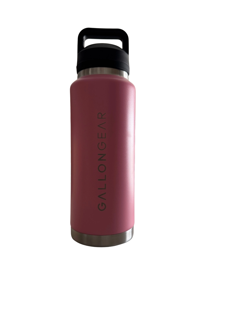 * NEW IN STOCK * 2025 GALLON GEAR STAINLESS STEEL SPORT BOTTLE | INSULATED WATER BOTTLE 36 OUNCE | KEEP COLD FOR 24 HOURS | HOT FOR 12 HOURS (MISTY ROSE)