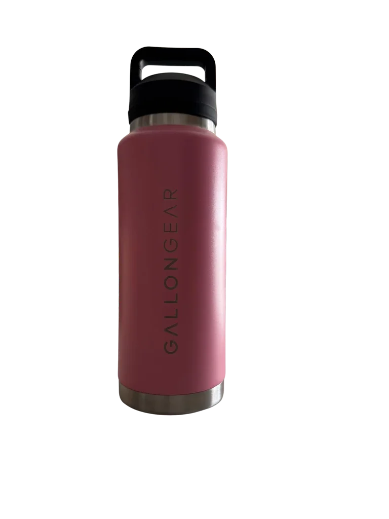 * NEW IN STOCK * 2026 GALLON GEAR STAINLESS STEEL SPORT BOTTLE | INSULATED WATER BOTTLE 36 OUNCE | KEEP COLD FOR 24 HOURS | HOT FOR 12 HOURS (MISTY ROSE)