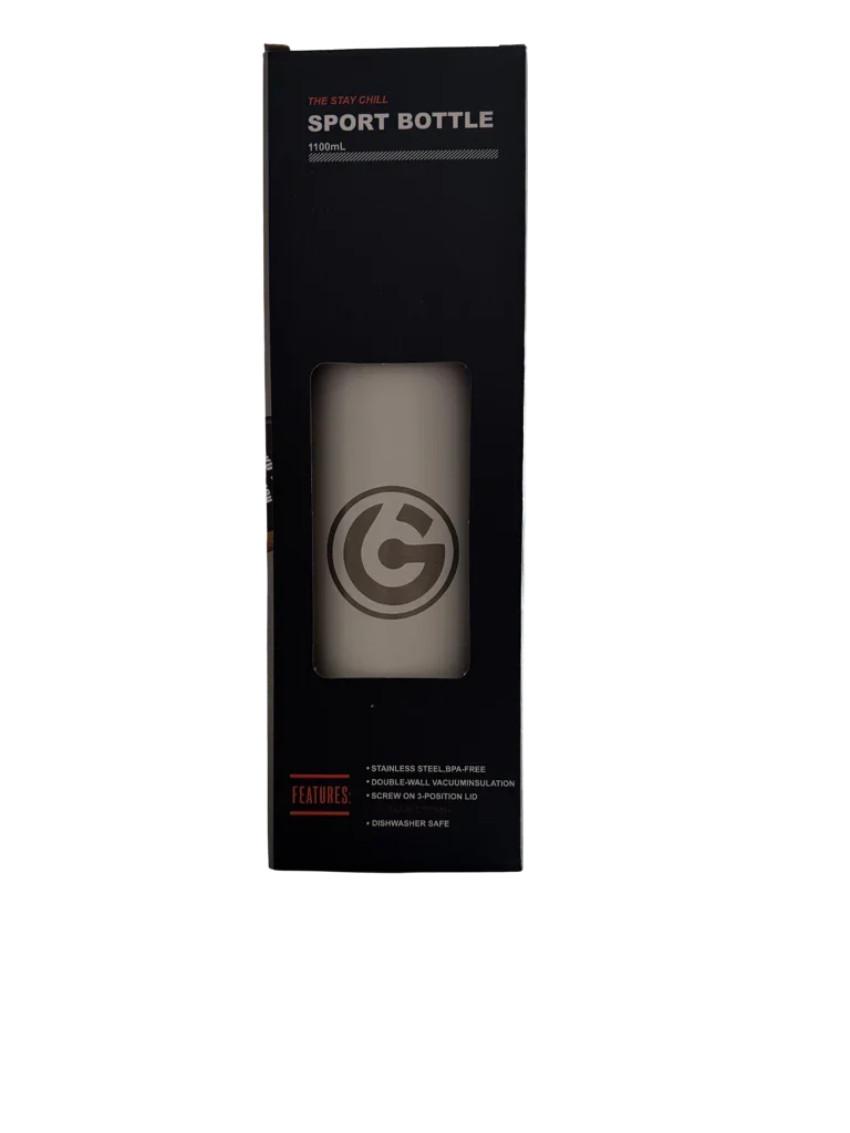 * NEW IN STOCK * 2026 GALLON GEAR STAINLESS STEEL SPORT BOTTLE | INSULATED WATER BOTTLE 36 OUNCE | KEEP COLD FOR 24 HOURS | HOT FOR 12 HOURS (PURE WHITE)