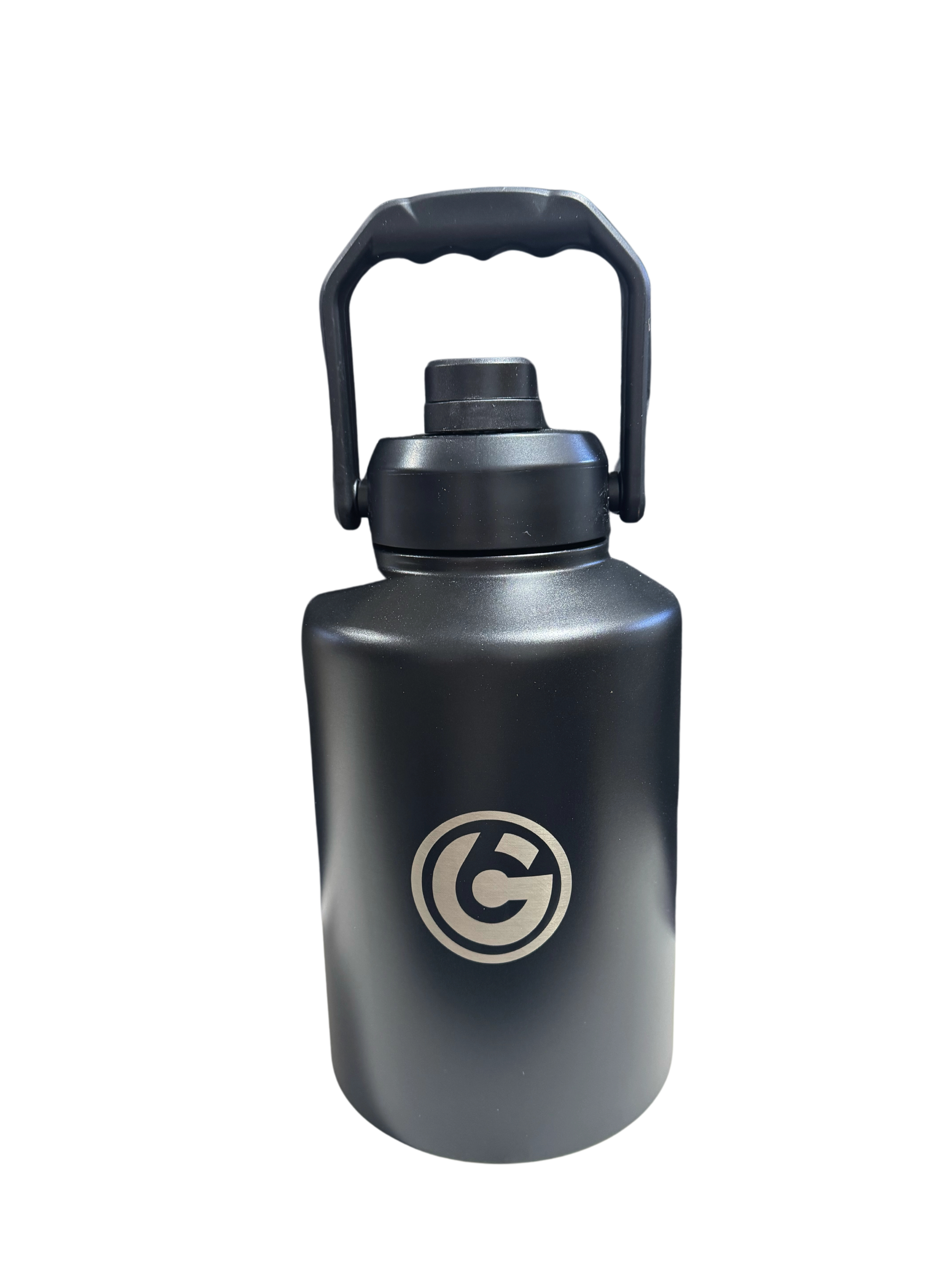 * NEW IN STOCK * 2025 GALLON GEAR STAINLESS STEEL INSULATED WATER BOTTLE WITH CARRYING HANDLE | 128oz CAPACITY KEEP COLD FOR 24 HOURS | HOT FOR 12 HOURS (BLACK)