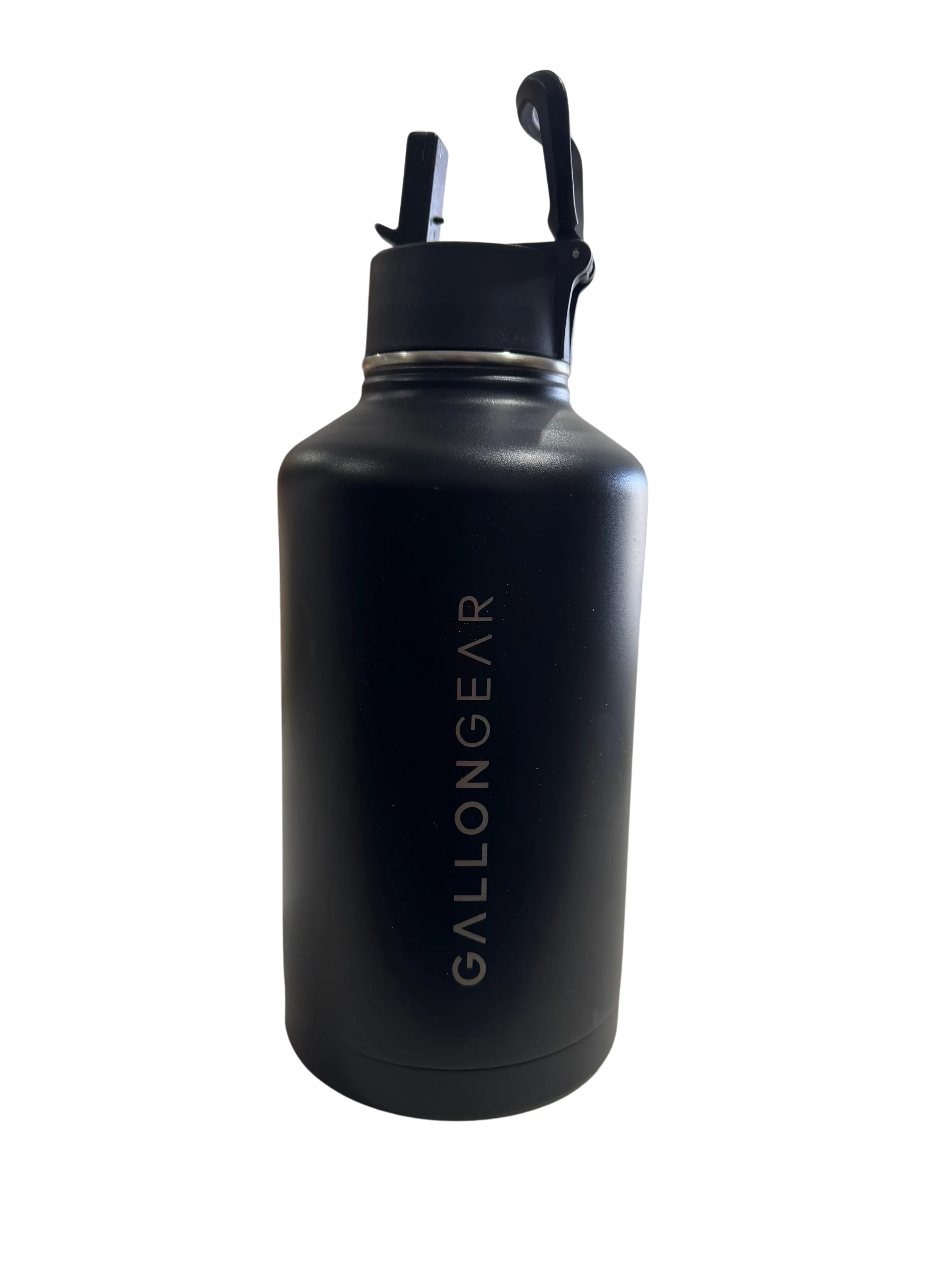 * IN STOCK * 2026 GALLON GEAR STAINLESS STEEL INSULATED WATER BOTTLE 64 OUNCE | KEEP COLD FOR 24 HOURS | HOT FOR 12 HOURS (BLACK)