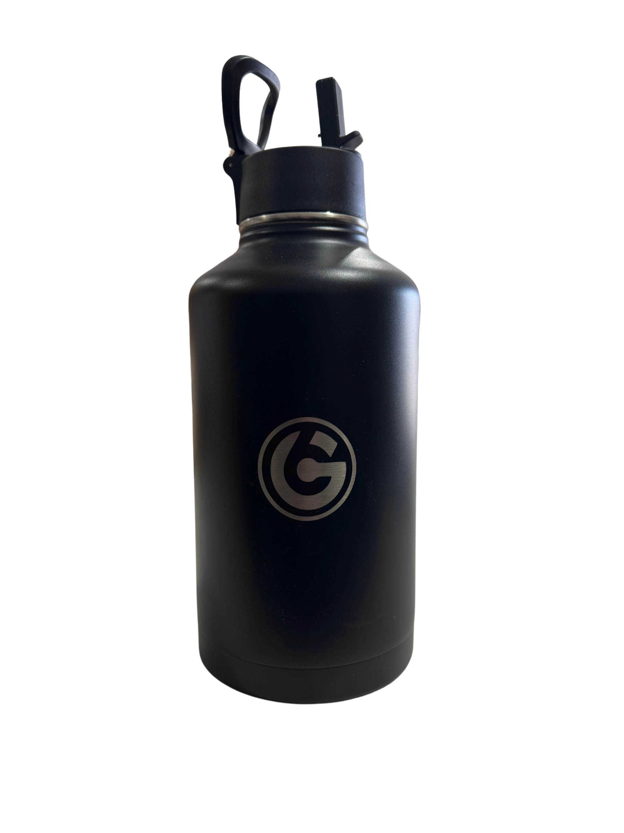 * IN STOCK * 2025 GALLON GEAR STAINLESS STEEL INSULATED WATER BOTTLE 64 OUNCE | KEEP COLD FOR 24 HOURS | HOT FOR 12 HOURS (BLACK)