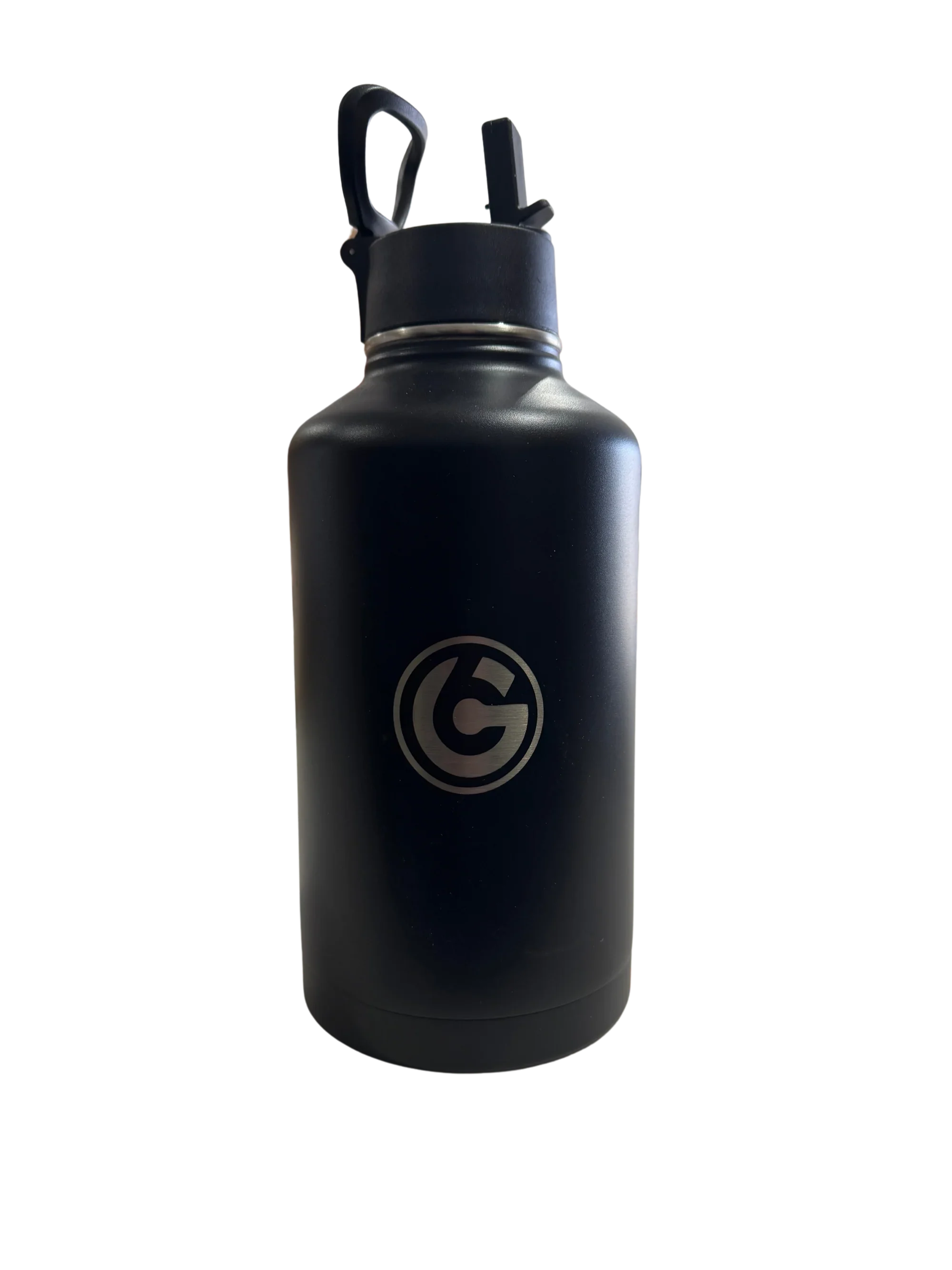 * IN STOCK * 2026 GALLON GEAR STAINLESS STEEL INSULATED WATER BOTTLE 64 OUNCE | KEEP COLD FOR 24 HOURS | HOT FOR 12 HOURS (BLACK)