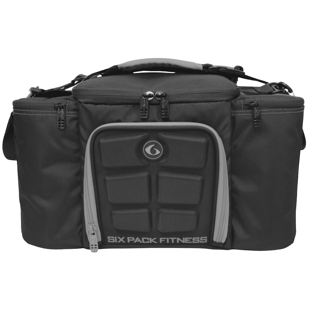 6 Pack Fitness Innovator 300 Meal Prep Bag Blackgrey 2418