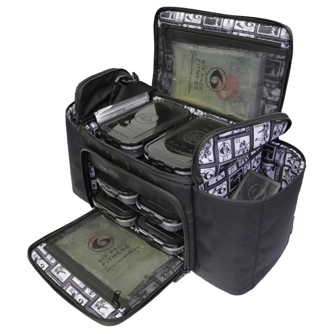 Innovator 800 Meal Prep Management Tote 8 - Meal (Black) - sixpackbags