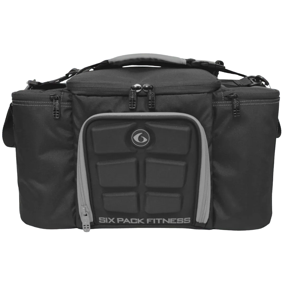Meal Prep Management Tote Bag | 4-Meal Lunch Box | Black/Grey | Innova