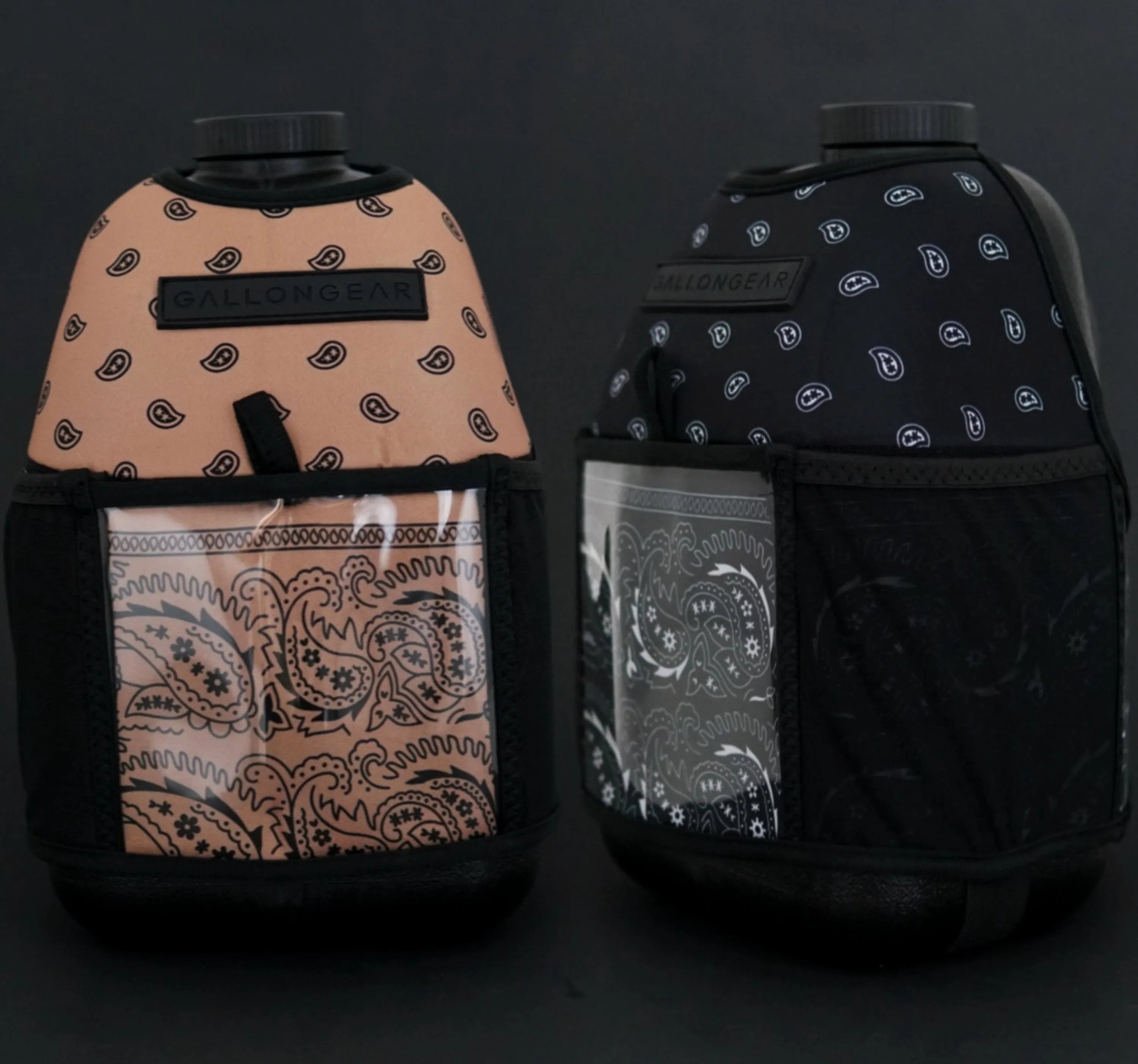 "2025" GALLON GEAR 1 GALLON BOOTY | GYM WATER BOTTLE SLEEVE (BANDANA TAN)