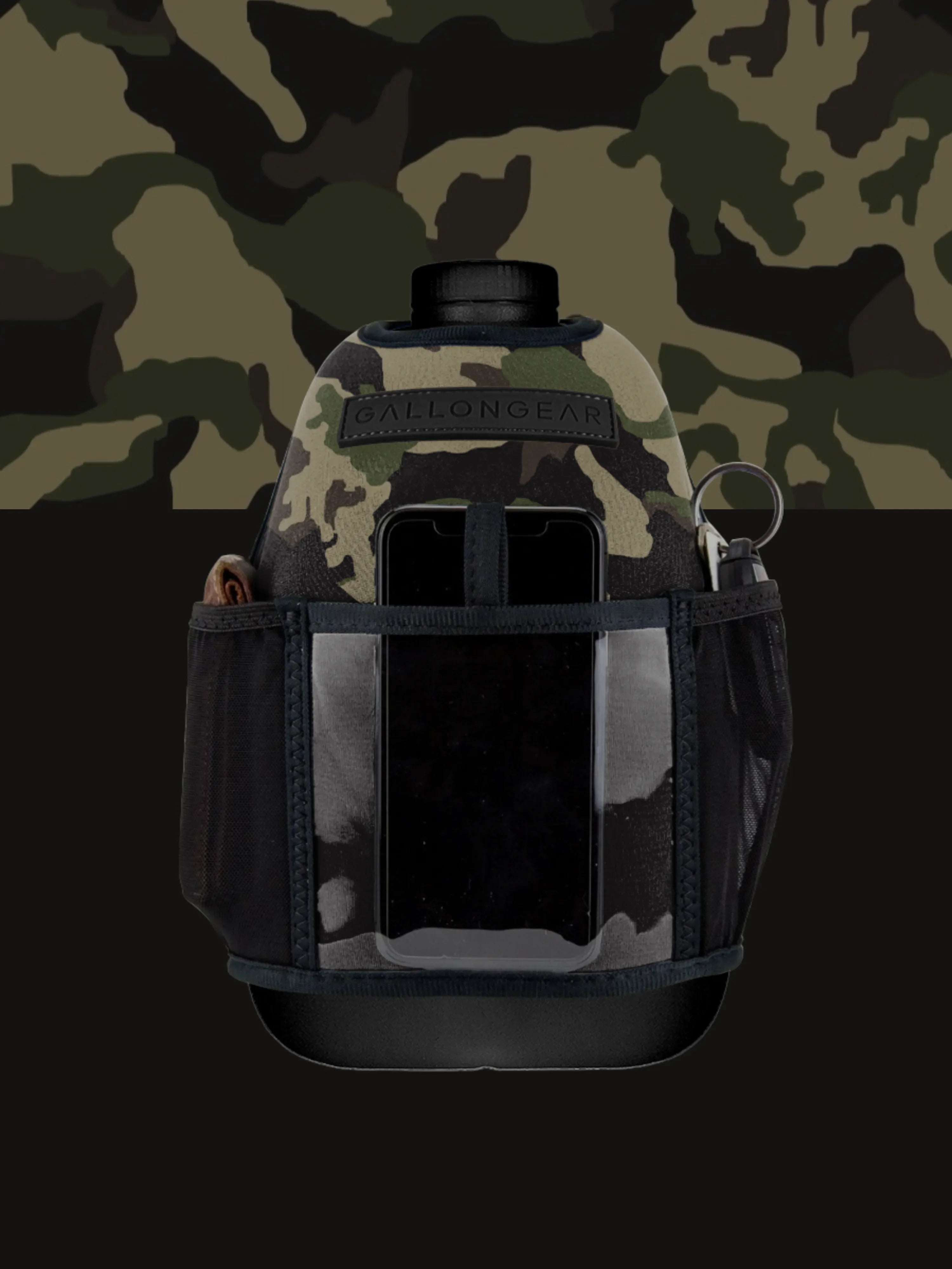 Insulated Gym Sports Sleeve | Half Gallon Jug Water Bottle Sleeve | Gallon Gear | Camo V2
