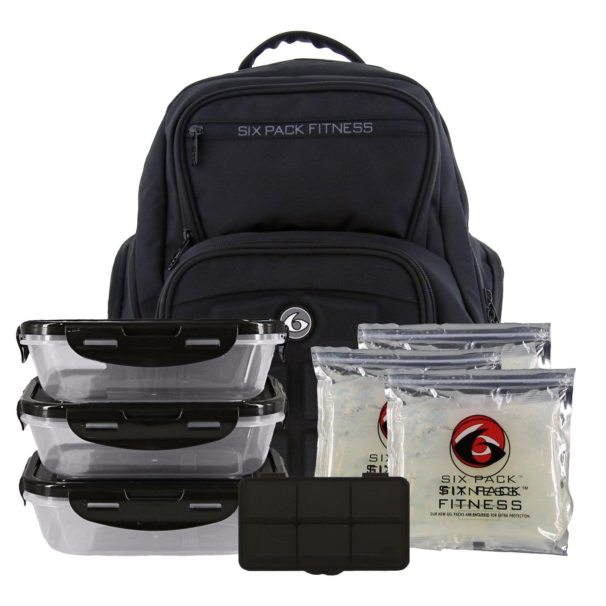 Innovator Expedition 300 Backpack Meal Prep Management Bag (Black) - sixpackbags