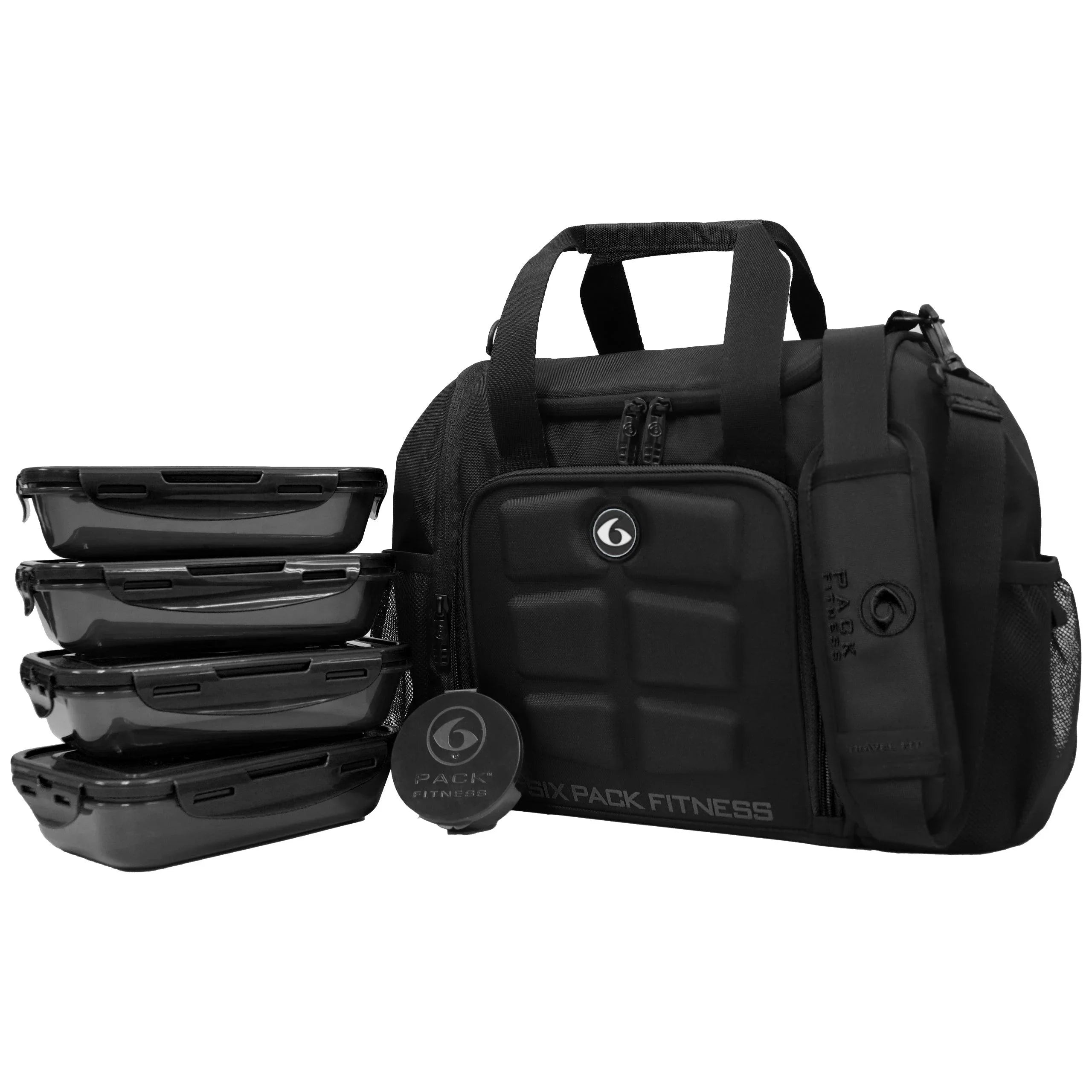 Innovator Mini Meal Prep Management Tote 4 - Meal (Black) - sixpackbags