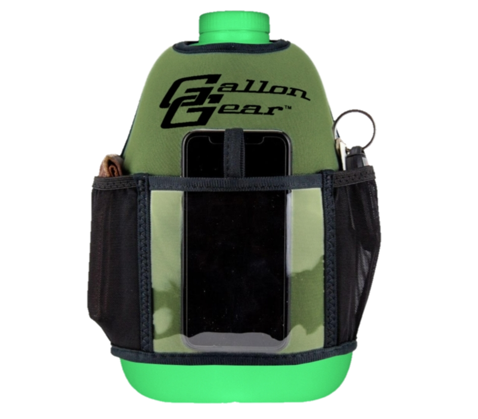 1 Gallon Jug Olive Sleeve Green Transparent Gallon Bottle Combo