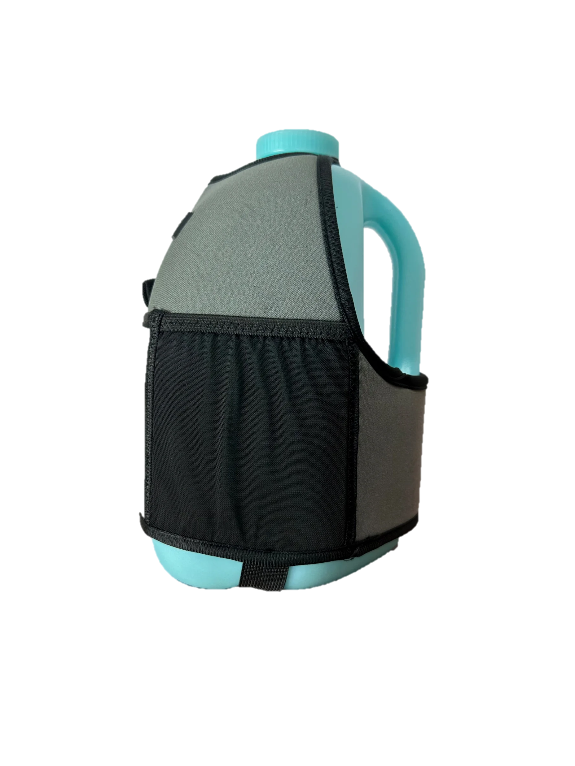 *PRE-ORDER* GALLON GEAR COMBO 1 GALLON JUG | GYM WATER BOTTLE WITH SLEEVE (GREY)