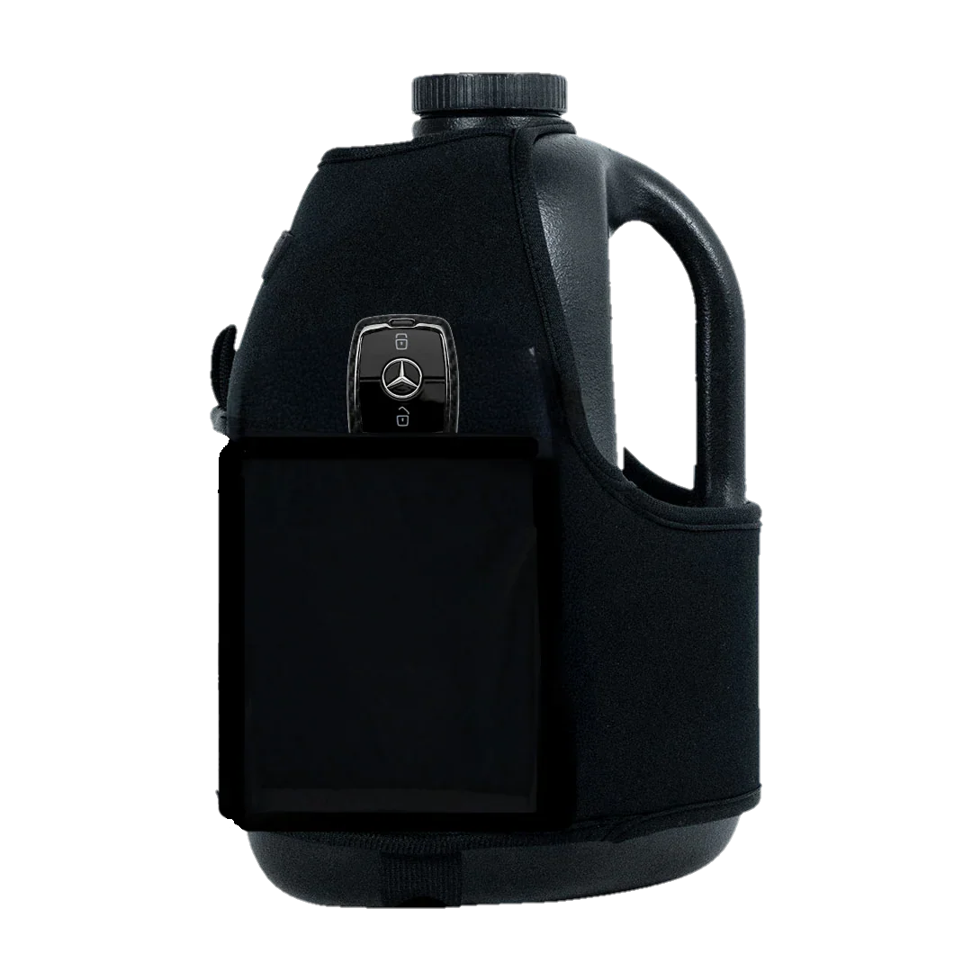 Insulated Gym Sports Sleeve  | One Gallon Jug Water Bottle Sleeve | Gallon Gear | Black/White | Pre-Order