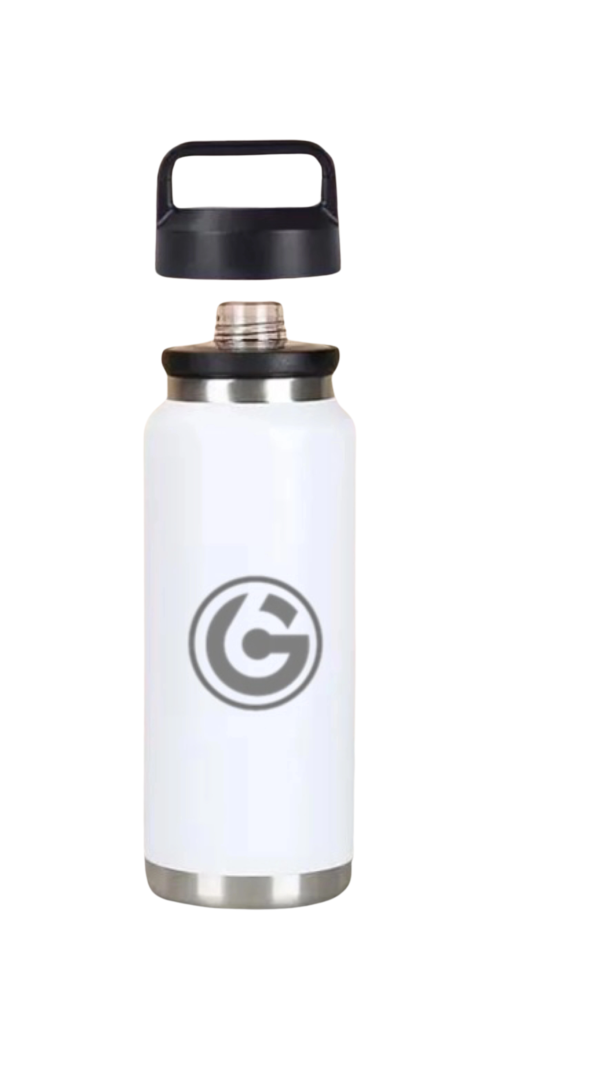 * PRE-ORDER MAY * 2025 GALLON GEAR STAINLESS STEEL INSULATED WATER BOTTLE 36 OUNCE | KEEP COLD FOR 24 HOURS | HOT FOR 12 HOURS (WHITE)