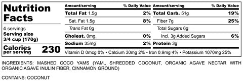 Mashed Coconut Sweet Potato