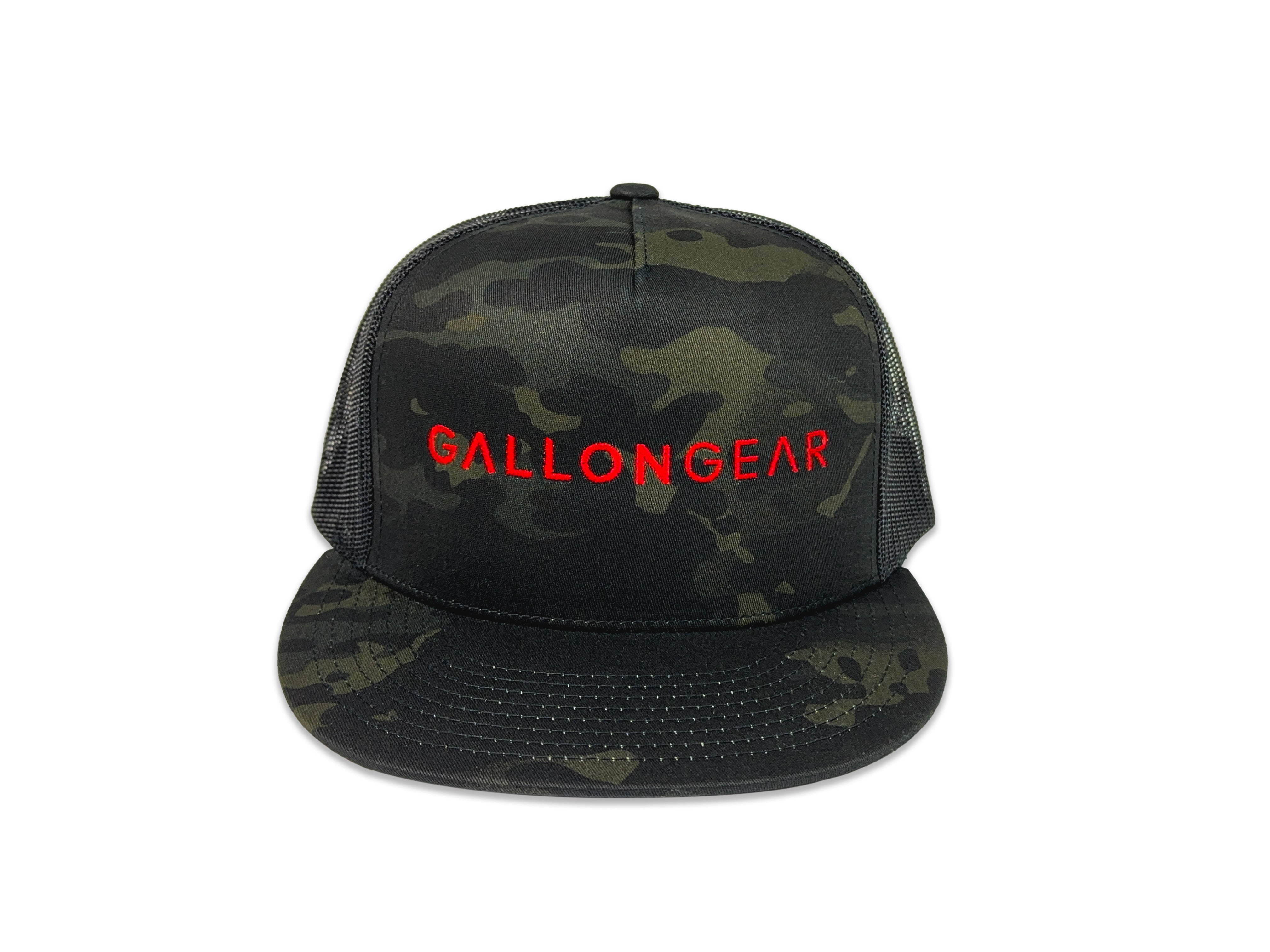 Camo/Black Mesh with Red Logo