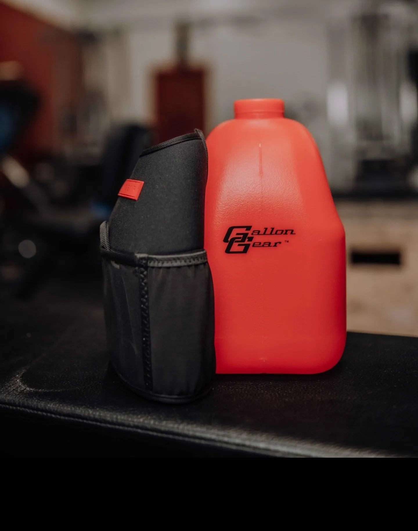 GALLON GEAR 1 GALLON JUG | GYM WATER BOTTLE (RED)