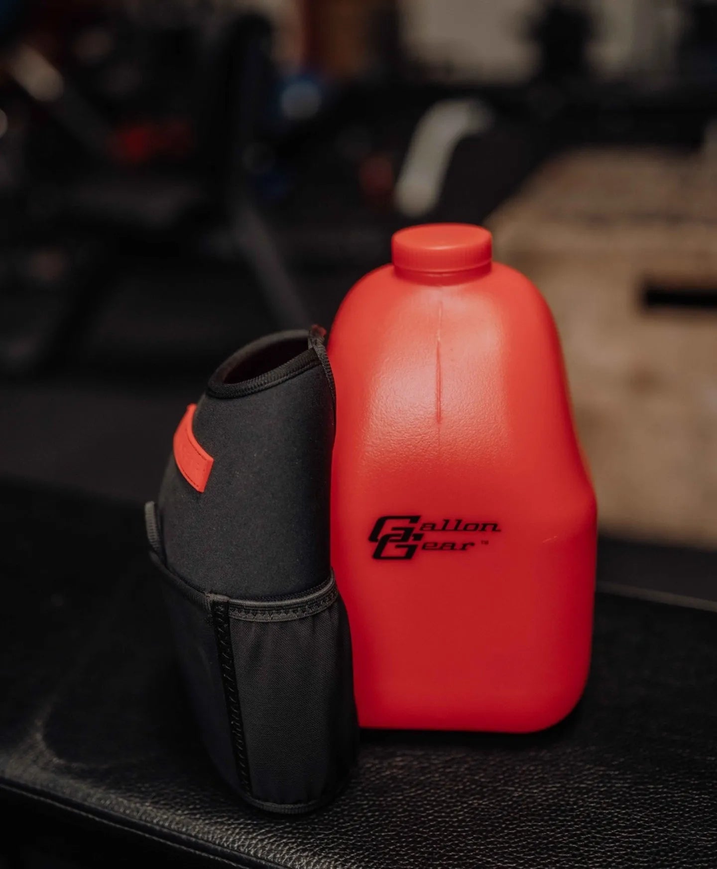 GALLON GEAR 1 GALLON JUG | GYM WATER BOTTLE (RED)