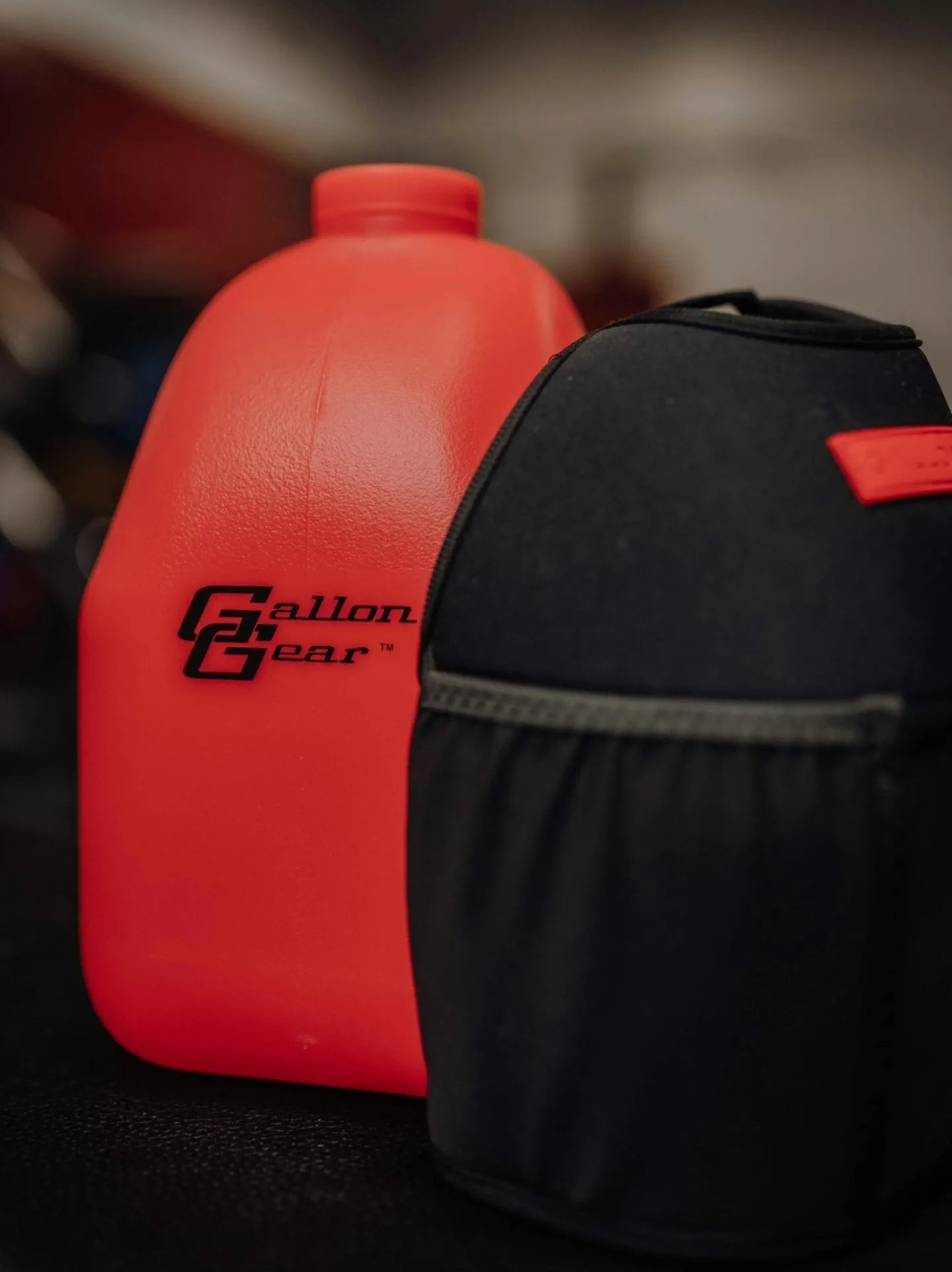 GALLON GEAR 1 GALLON JUG | GYM WATER BOTTLE (RED)