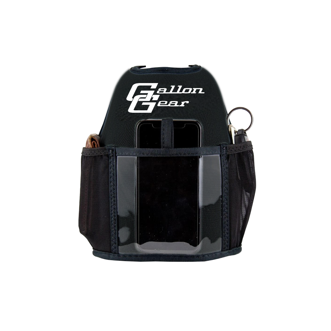 "2025" GALLON GEAR 1 GALLON BOOTY | GYM WATER BOTTLE SLEEVE (BLACK/WHITE)