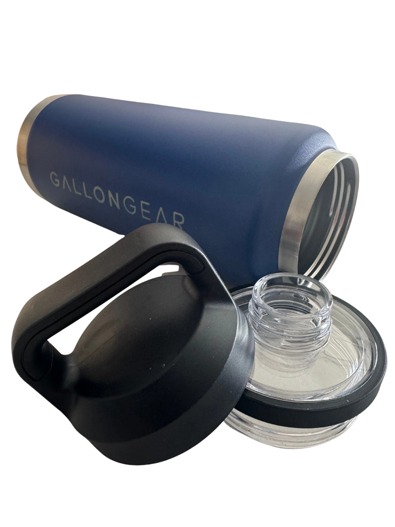 * NEW IN STOCK * 2025 GALLON GEAR  STAINLESS STEEL SPORT BOTTLE | INSULATED WATER BOTTLE 36 OUNCE | KEEP COLD FOR 24 HOURS | HOT FOR 12 HOURS (BLUE)