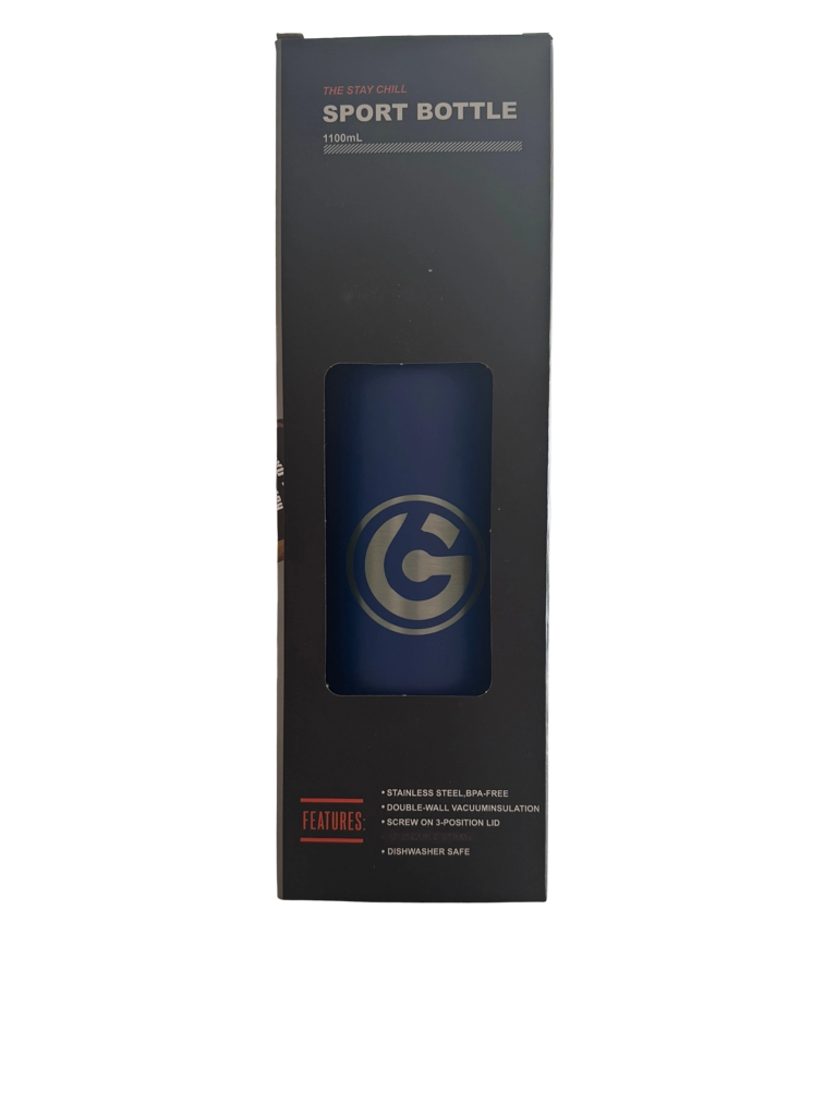 * NEW IN STOCK * 2025 GALLON GEAR  STAINLESS STEEL SPORT BOTTLE | INSULATED WATER BOTTLE 36 OUNCE | KEEP COLD FOR 24 HOURS | HOT FOR 12 HOURS (BLUE)