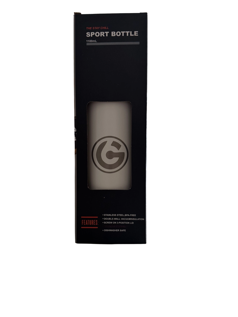 * NEW IN STOCK * 2025 GALLON GEAR  STAINLESS STEEL SPORT BOTTLE | INSULATED WATER BOTTLE 36 OUNCE | KEEP COLD FOR 24 HOURS | HOT FOR 12 HOURS (PURE WHITE)