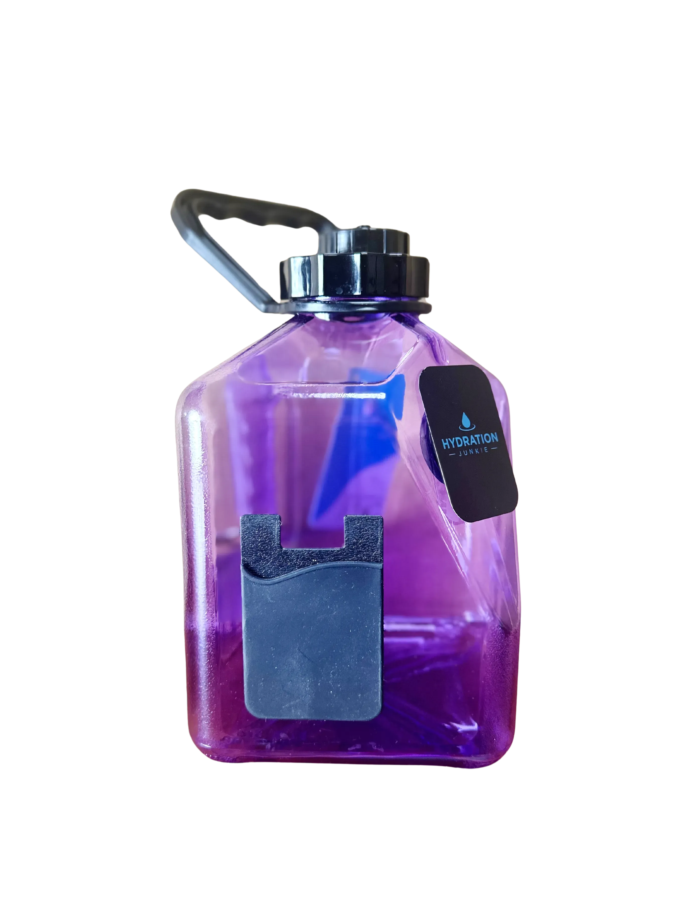 HYDRATION JUNKIE 3 LITER BIG WATER BOTTLE WITH HANDLE | TRANSPORTER JUG (ROYAL PURPLE)